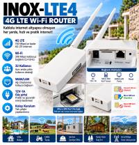 INOX-LTE4 4G WİFİ DIŞ ORTAM WİFİ ANTEN ROUTHER İÇ VEYA DIŞ CEPHE UYUMLU 4G SIM - 1